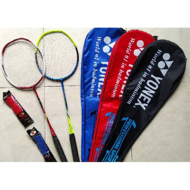 Jual Paket Raket Badminton Raket Plus Tas Free Grip Murah Bisa Cod