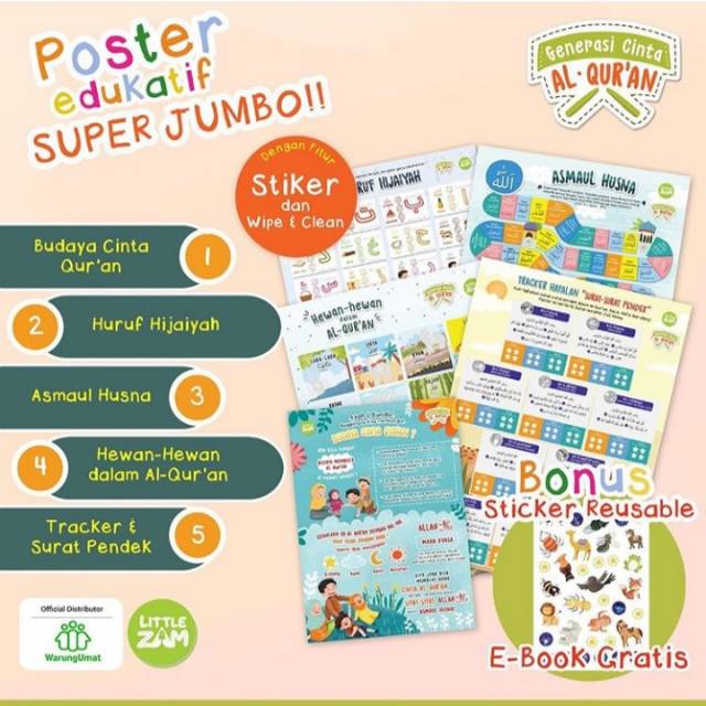 Jual Poster Edukatif Generasi Cinta Al Quran Shopee Indonesia