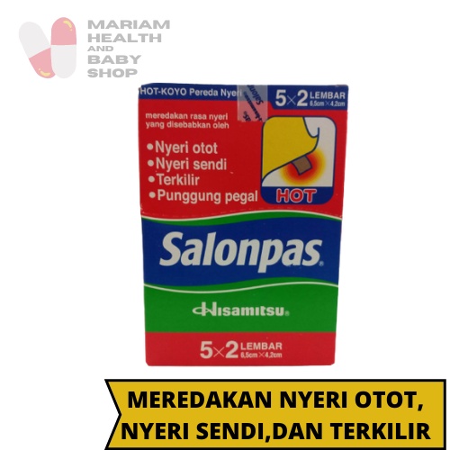 Jual SALONPAS KOYO HOT BOX ISI 100 LEMBAR Salonpas Koyo Pereda Nyeri