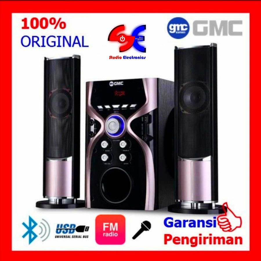 Jual Speaker Aktif Bluetooth GMC 887G Speaker Multimedia Karaoke USB