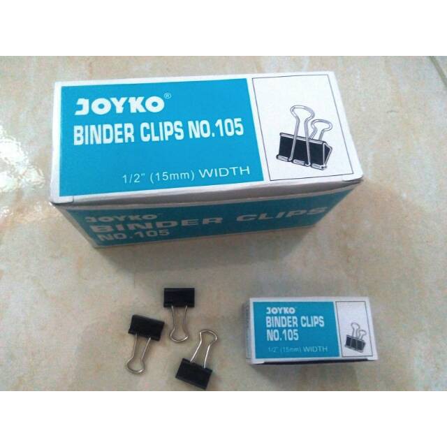 Jual Binder Clip No 105 Merk Joyko Isi 12 Kotak Kcl Shopee Indonesia