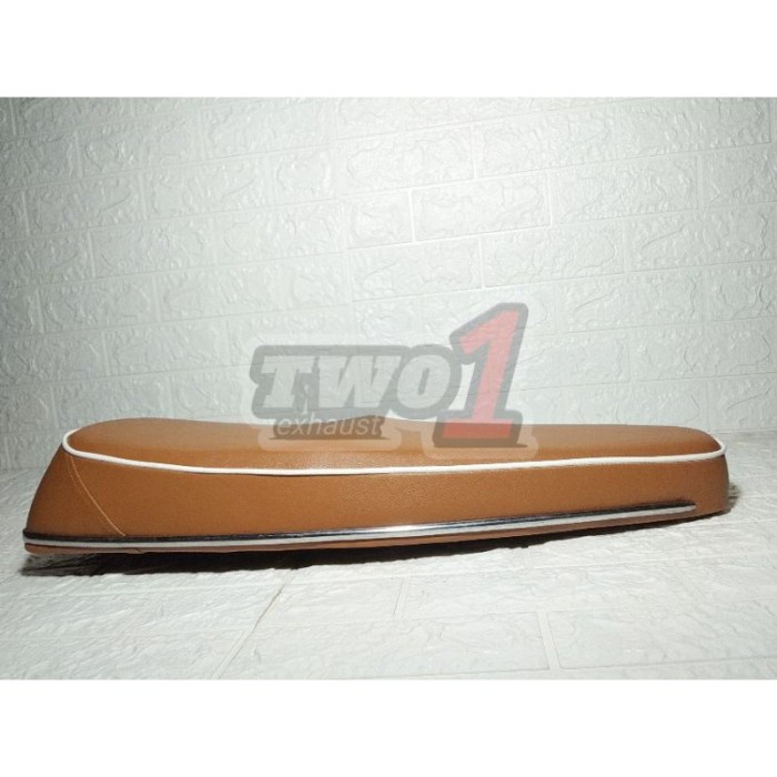 Jual Jok Caferacer Vespa Model Sip Seat Terbaik Coklat Shopee Indonesia