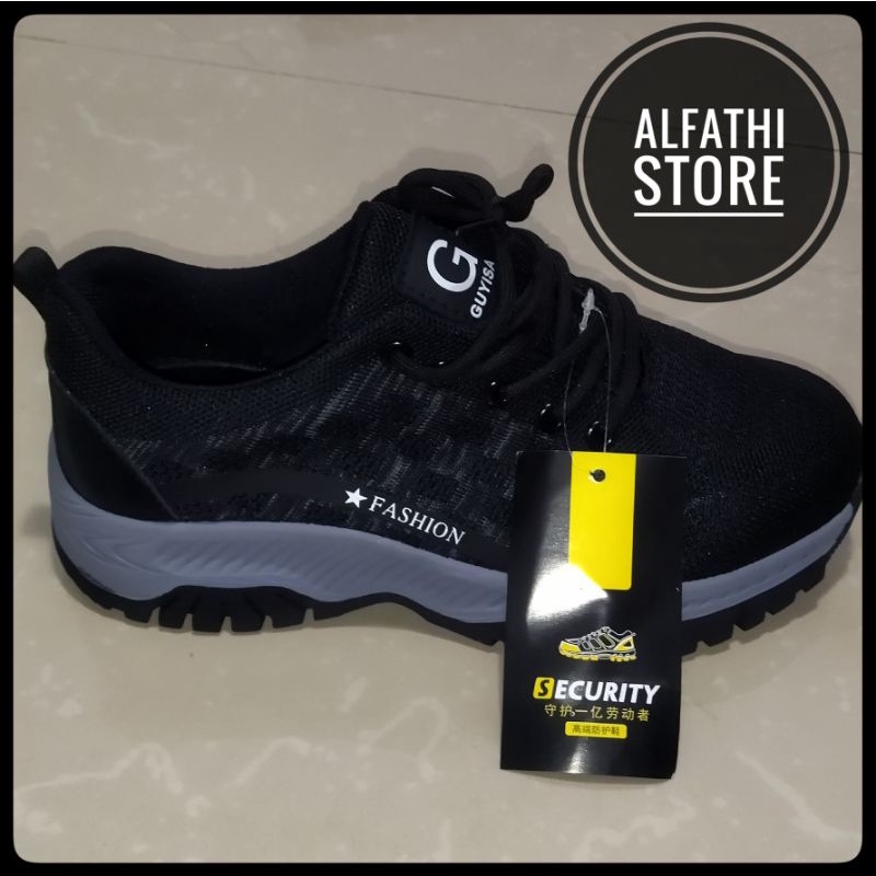 Jual Promo Sepatu Safety Sport Alfathi New Original By Guyisa Black