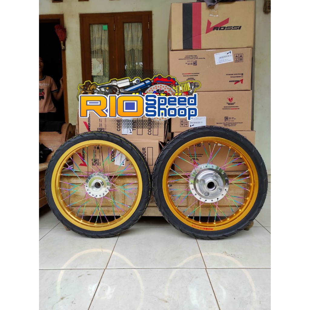 Jual Velg Jari Jari Ring 17 Tapak Lebar Megapro New Ukuran 185 215 Full