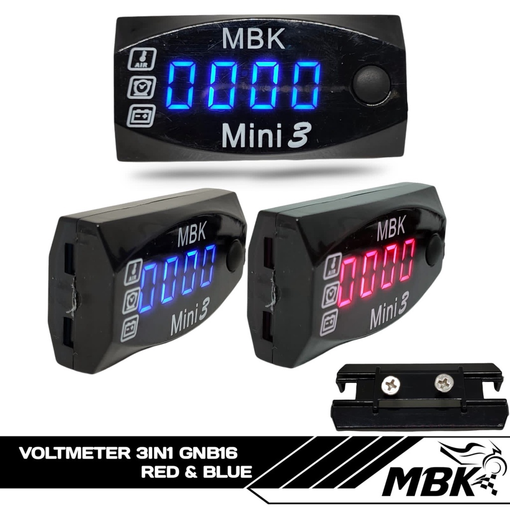 Jual Voltmeter Rizhoma Mini In Aki Jam Digital Temperatur Suhu