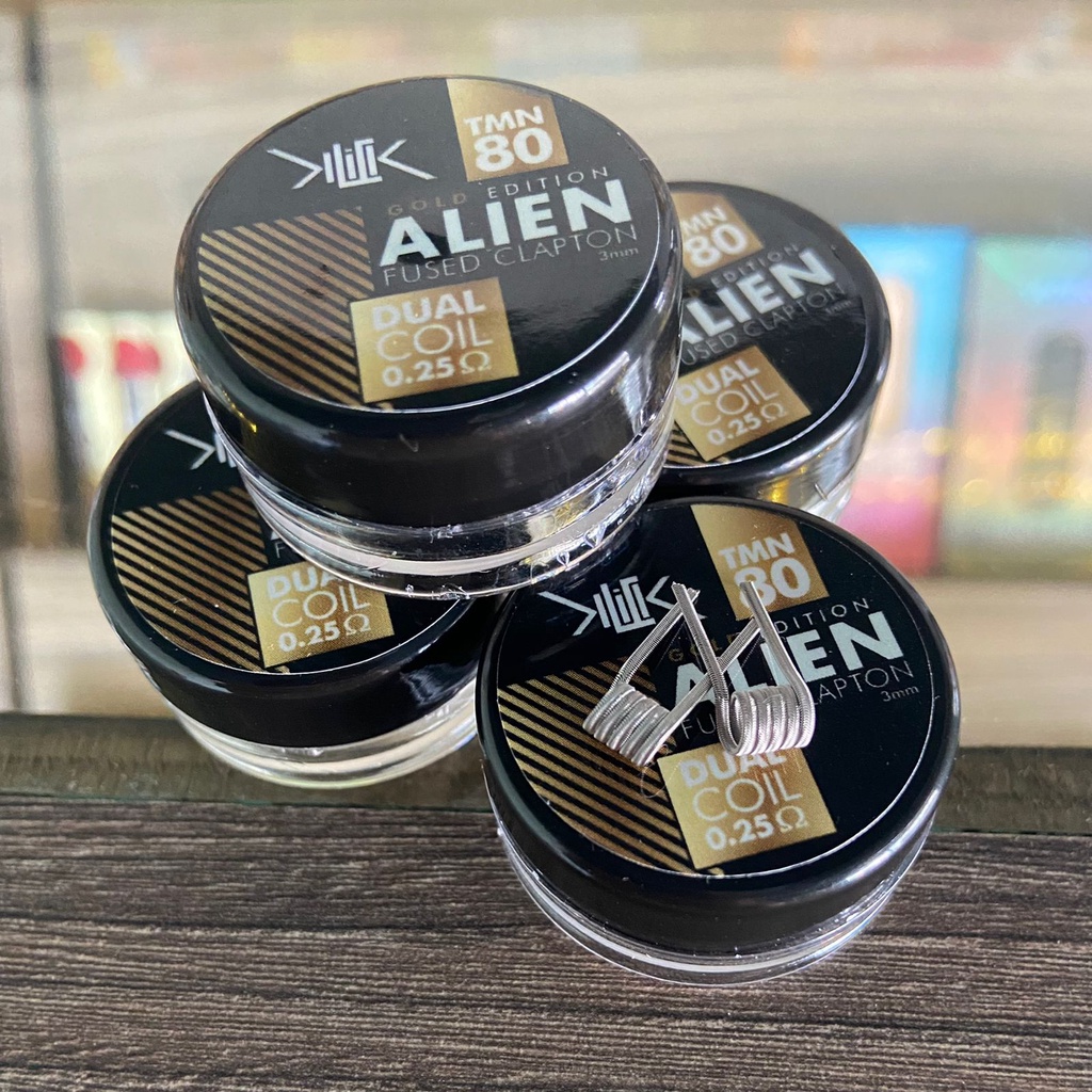 Jual Coil Alien Fused Clapton Gold Edition By Klick Coil 0 25 Ohm Full