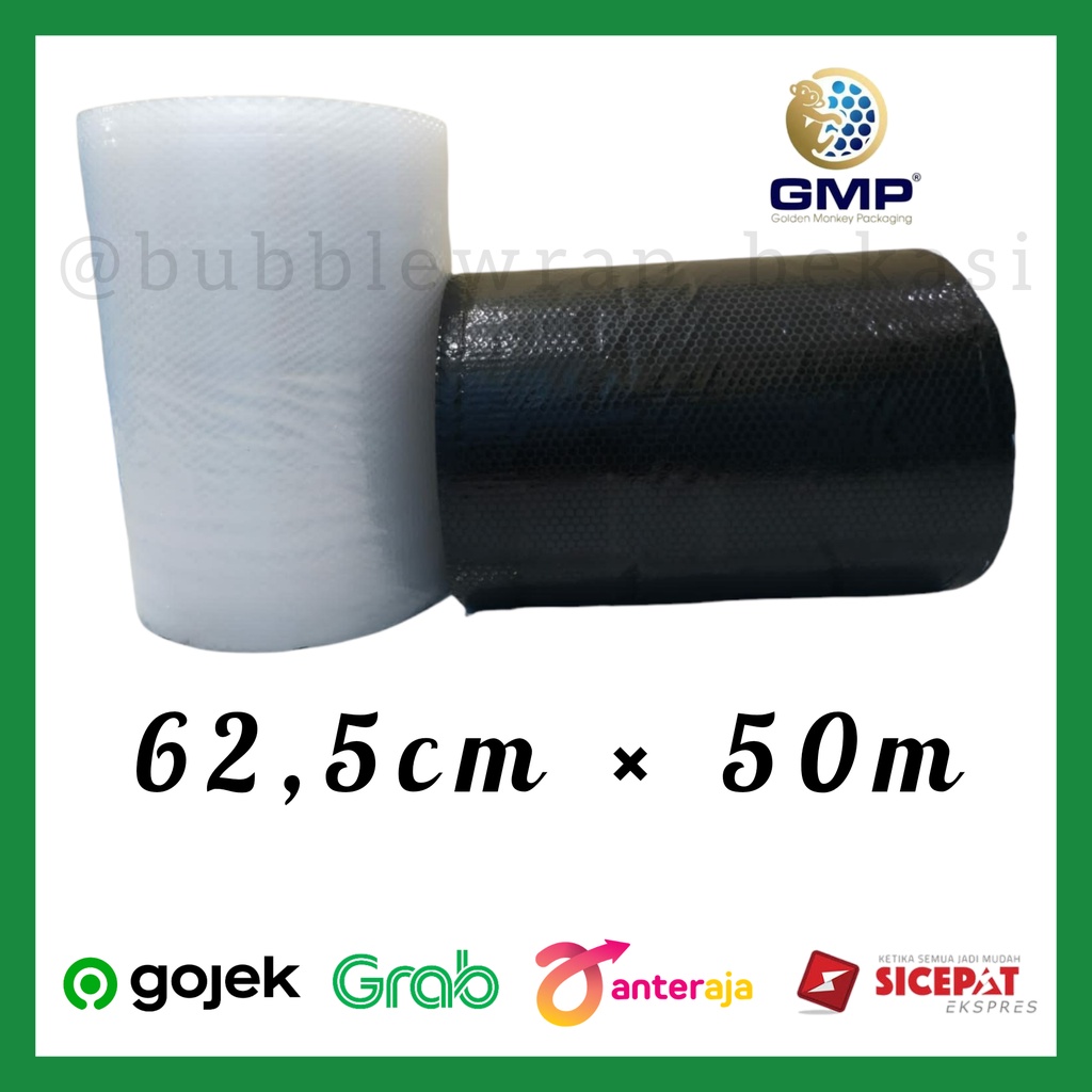 Jual Bubble Wrap Roll PREMIUM MURAH 62 5CM X 50 Meter 1 Roll Bagi 2