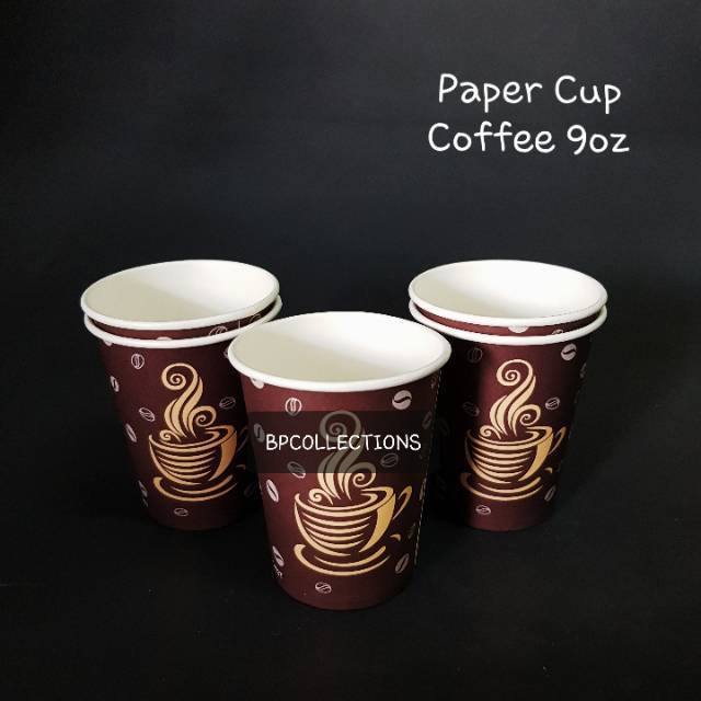 Jual 1 DUS GOJEK 1000 Pcs PAPER CUP 9oz GELAS KERTAS KOPI COFFEE POLOS