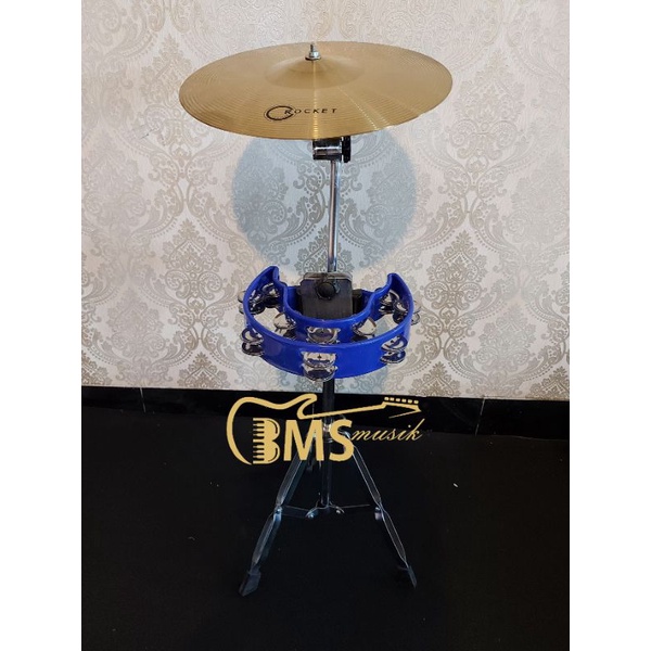 Jual Promo Markis Marawis Stand Tambourine Cymbal Kuningan