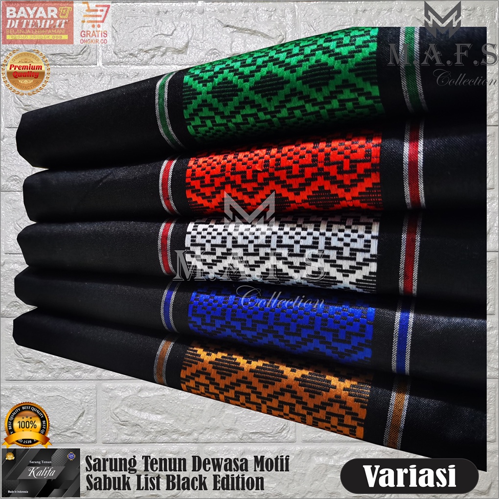 Jual SARUNG DEWASA SARUNG TENUN POLOS MOTIF DOBBY SABUK DONGGALA NEW