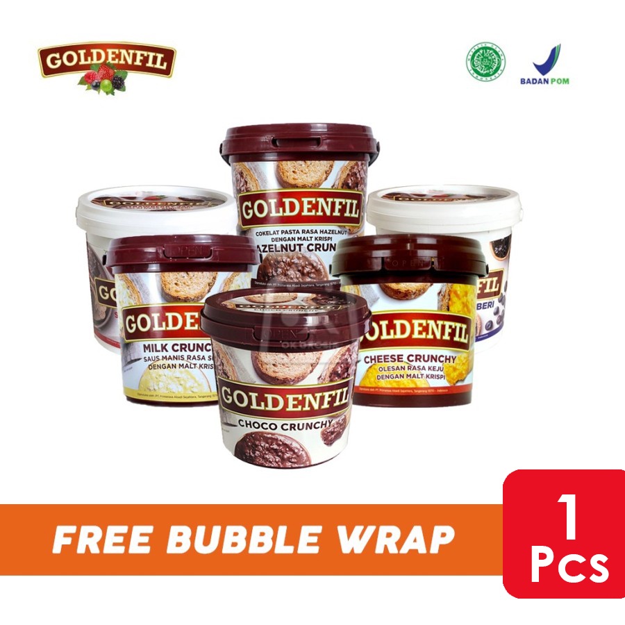 Jual Goldenfil Choco Crunchy Blueberry Hazelnut Strawberry Pcs