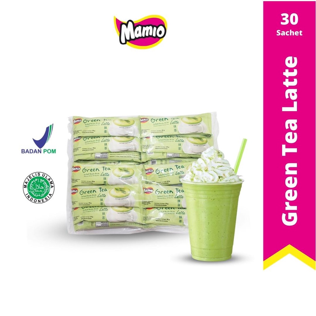 Jual Mamio Green Tea Latte Kemasan Bag Isi Sachet Shopee Indonesia