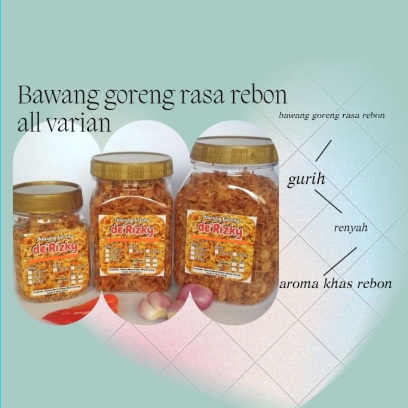 Jual Bawang Goreng Murni Rasa Rebon Tanpa Tepung Brambang Goreng Asli