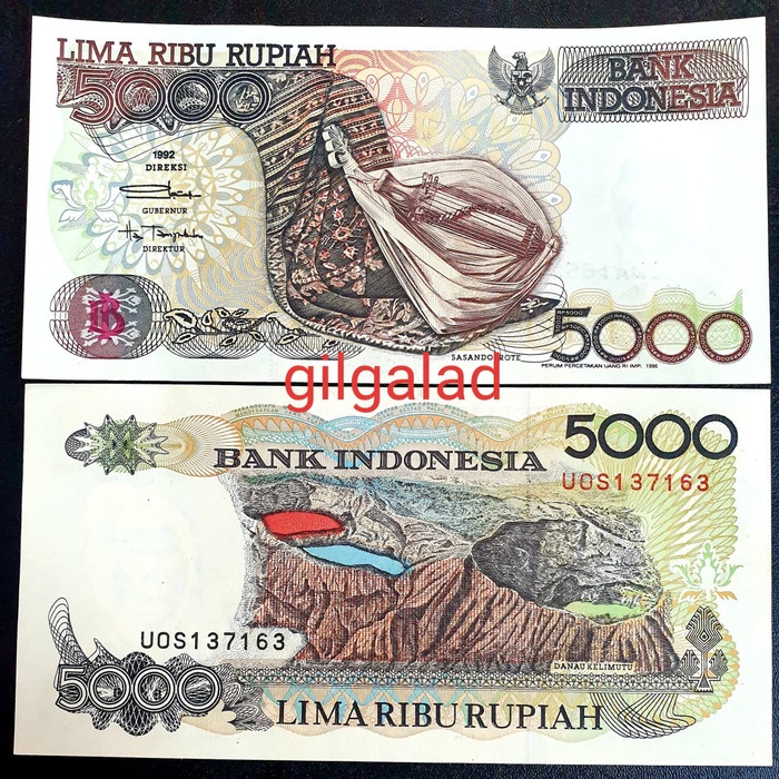 Jual KUNO UANG 5000 RUPIAH SASANDO 1992 UANG KUNO UANG KUNO Shopee