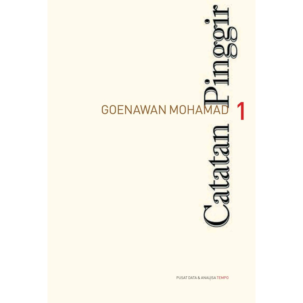 Jual Buku Catatan Pinggir Goenawan Mohamad Shopee Indonesia