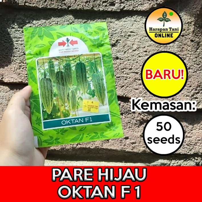 Jual Oktan F1 50 Seeds Pare Paria Hijau Cap Panah Merah Shopee