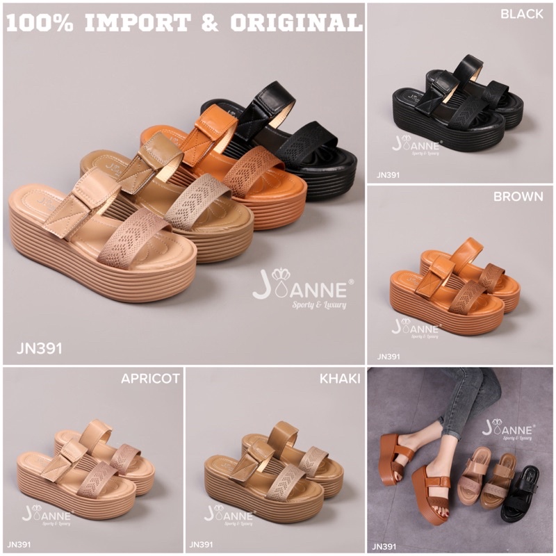 Jual Restock Original Joanne Wedges Sandals Sepatu Wanita Jn