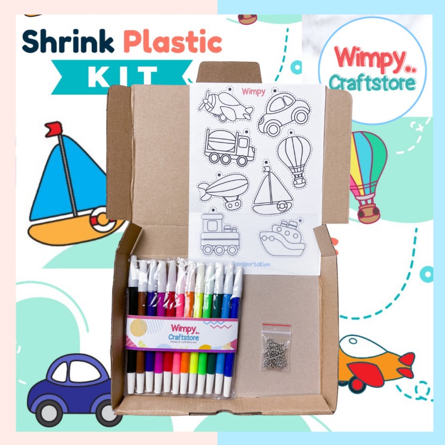 Jual Wimpy Craft KIT Shrink Plastic DIY Kerajinan Tangan Shrink Plastik