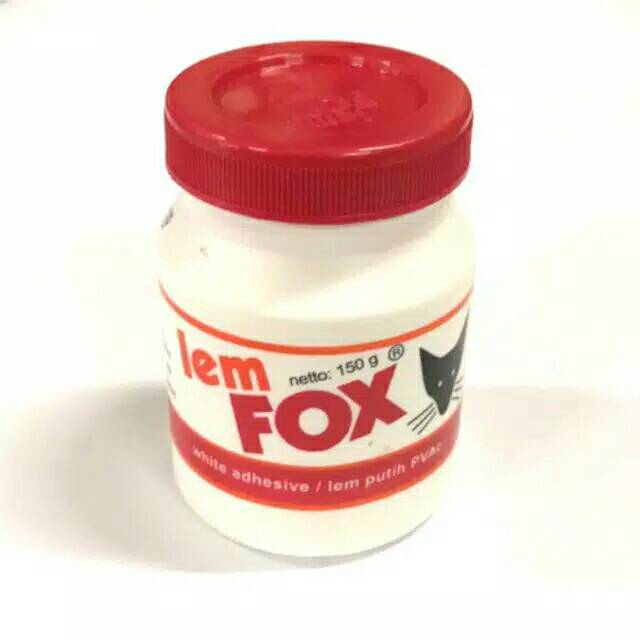 Jual Lem FOX Putih White Adhesive PVAC Kayu Kertas 150 Gr Shopee