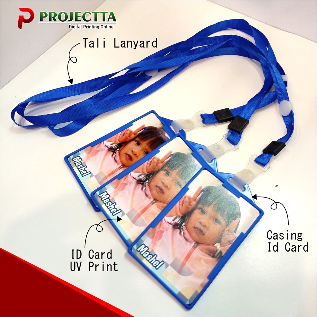 Jual Id Card Print Tali Warna Kecil Yoyo Casing Id Card Id Card