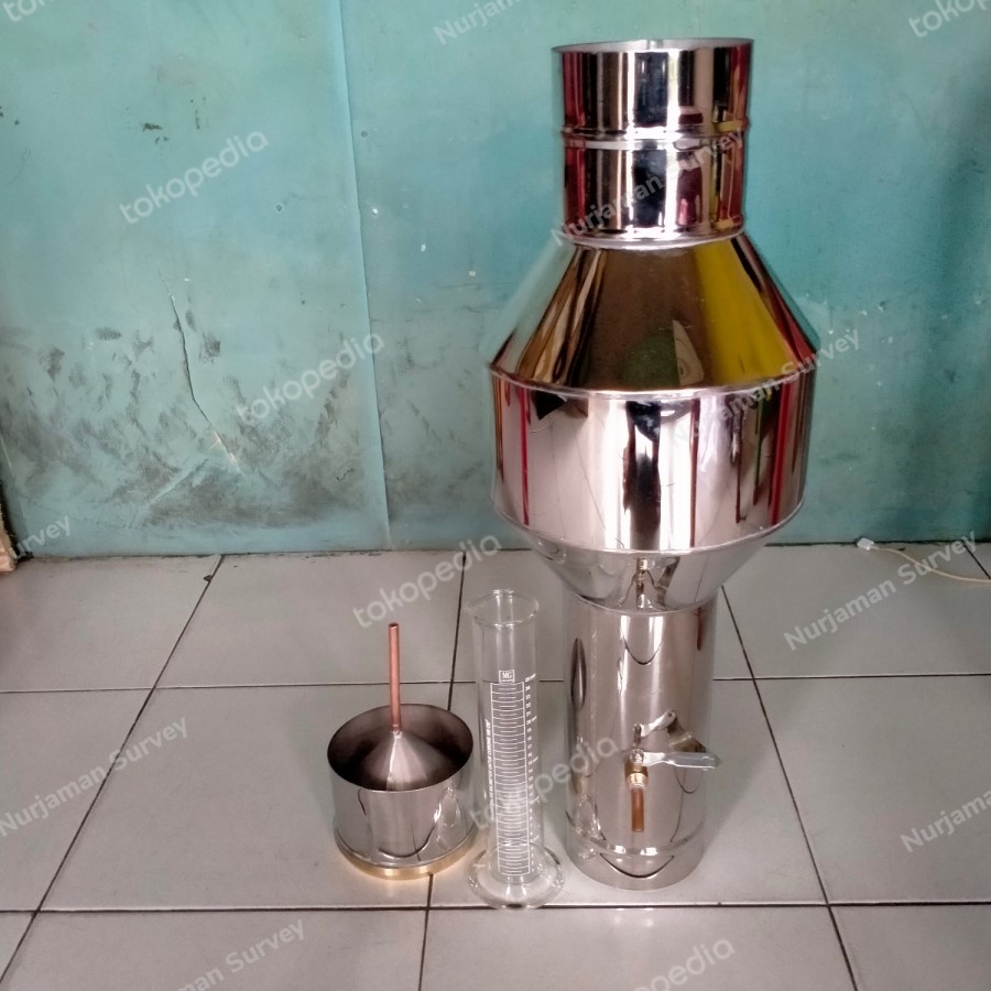 Jual Rain Gauge Ombrometer Stainless Stell Alat Ukur Curah Hujan