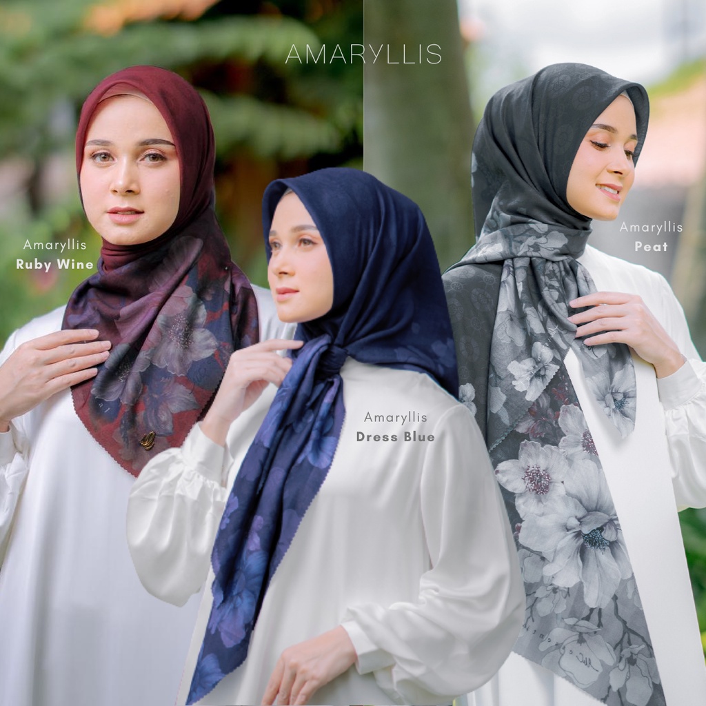 Jual UC Essential Amaryllis Series Hijab Print Essential Voile