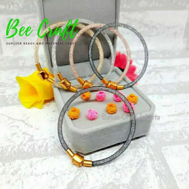 Jual Gelang Gliter Tali Kawat Swarovski Gelang Tangan Huruf Shopee