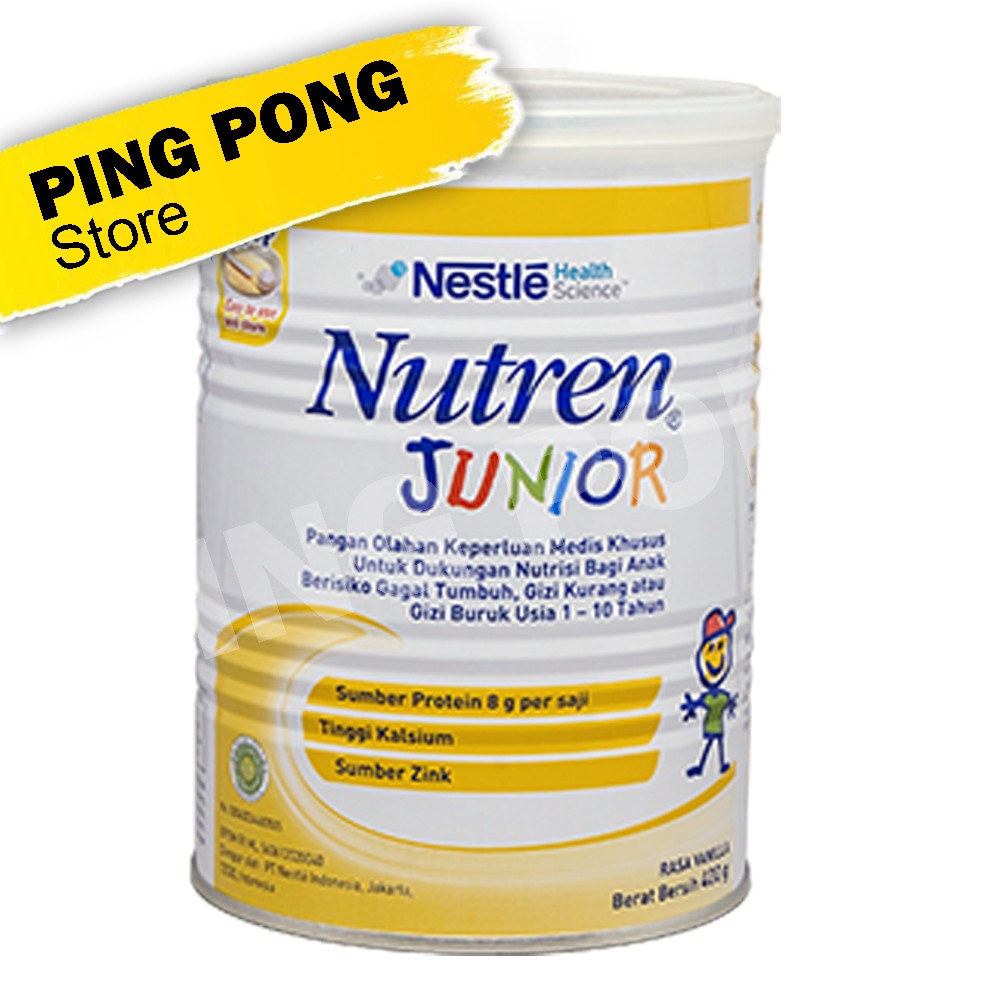 Jual Nutren Junior 400gr 400 G Gr Gram PING PONG Kemasan Baru