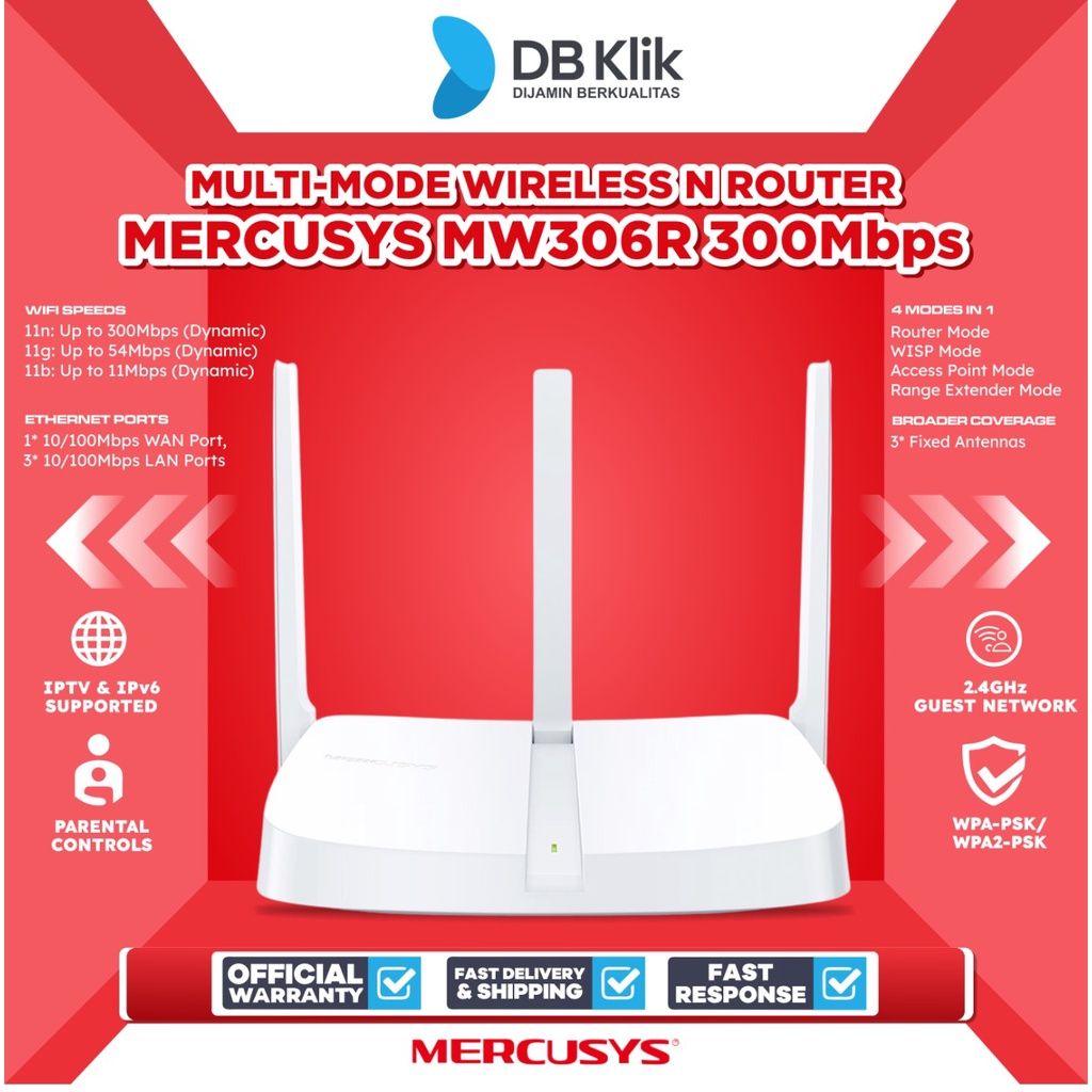 Jual Router Wireless Mercusys Mw R Mbps Multi Mode Mercusys