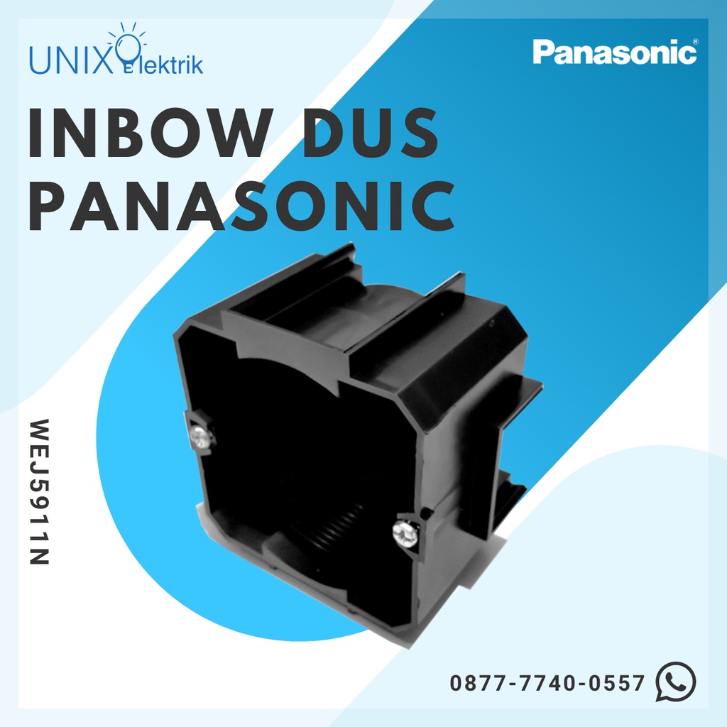 Jual Inbow Dus Panasonic Warna Hitam Pelidung Untuk Saklar Dan Stop