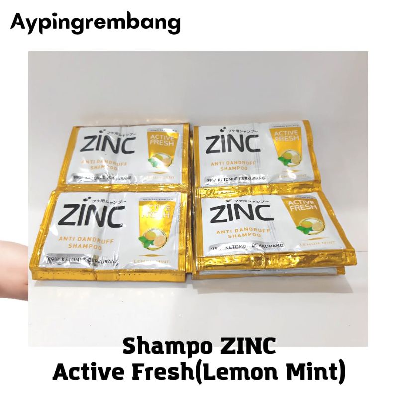 Jual Zinc Shampoo Sachet 1 Renteng Isi 12pcs Shopee Indonesia