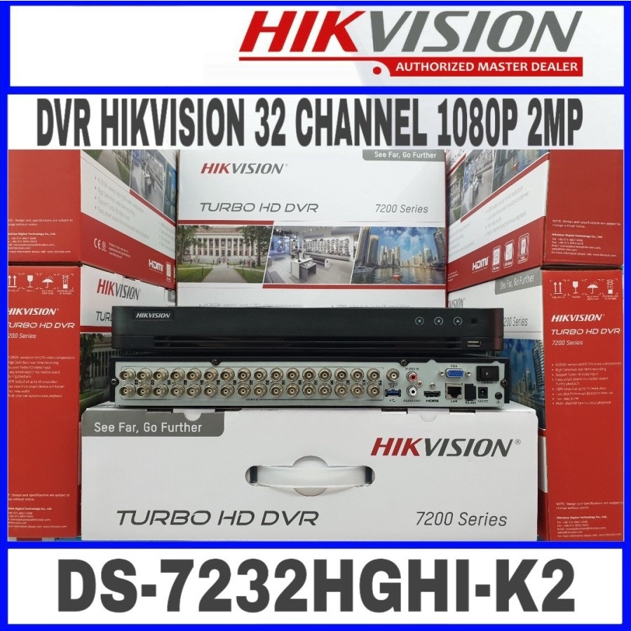 Jual DVR HIKVISION 32 CHANNEL TURBO HD 1080P FULL HD DS 7232HGHI K2