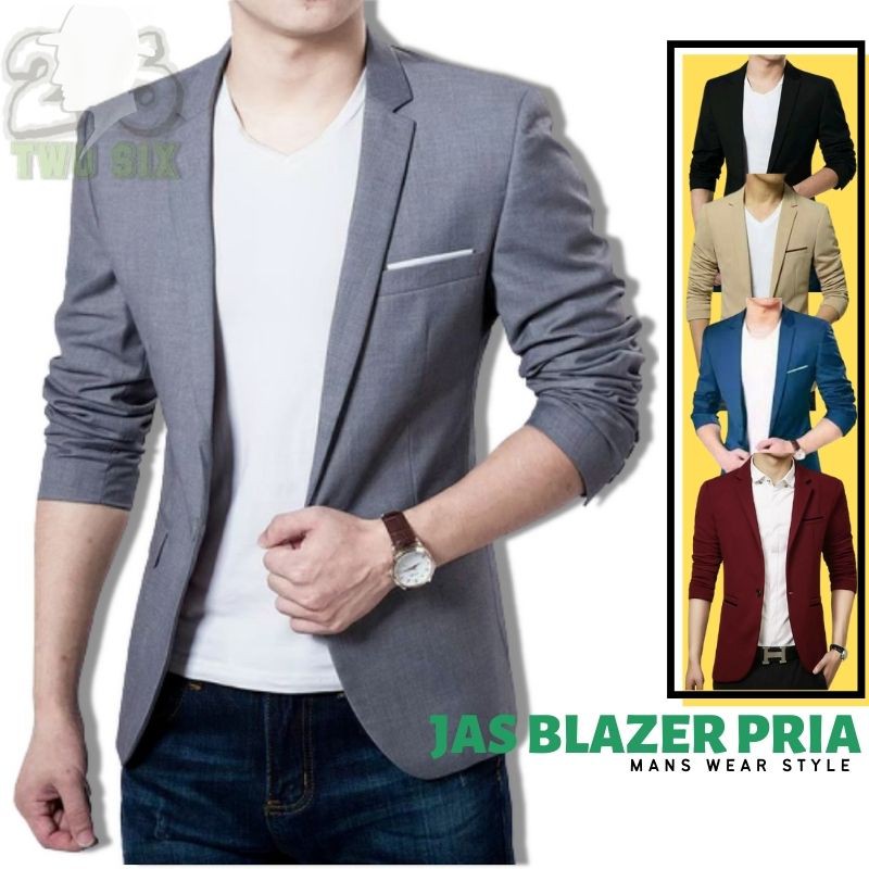 Jual Two Six Blazer Pria Jas Formal Pria Blazer Casual Jas