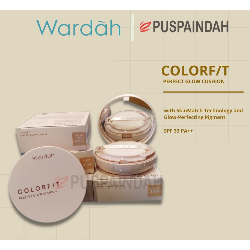 Jual Wardah Colorfit Perfect Glow Cushion Spf Pa Shopee Indonesia