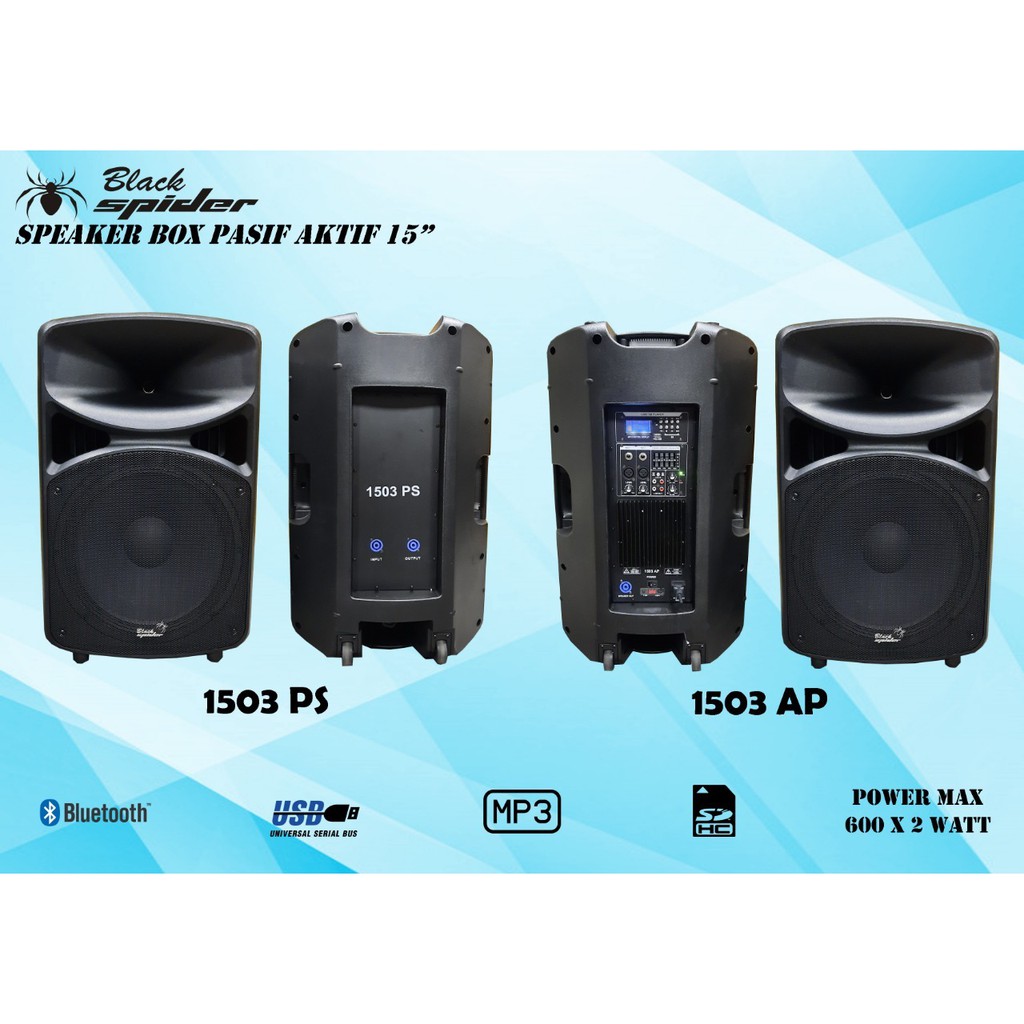 Jual Speaker Black Spider Aktif Pasif 1503Ps Original Shopee Indonesia