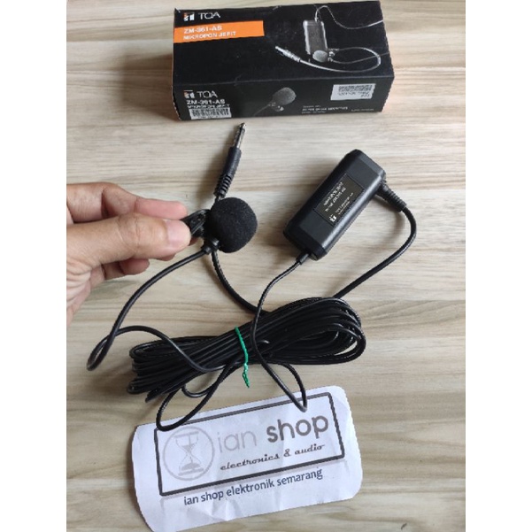 Jual Mic Jepit Toa Condenser Clip On Microphone Zm As Mic Imam