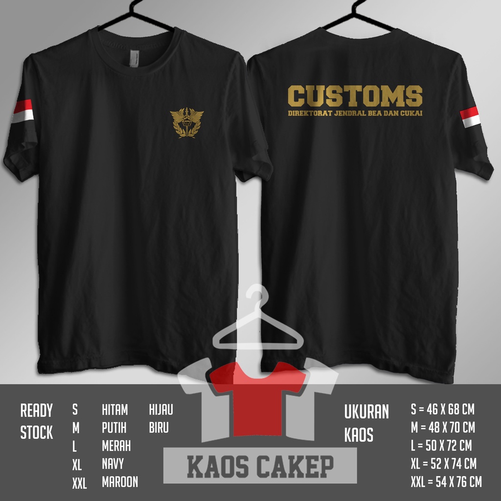 Jual Kaos Bea Dan Cukai Customs Indonesia Baju Distro Shopee Indonesia