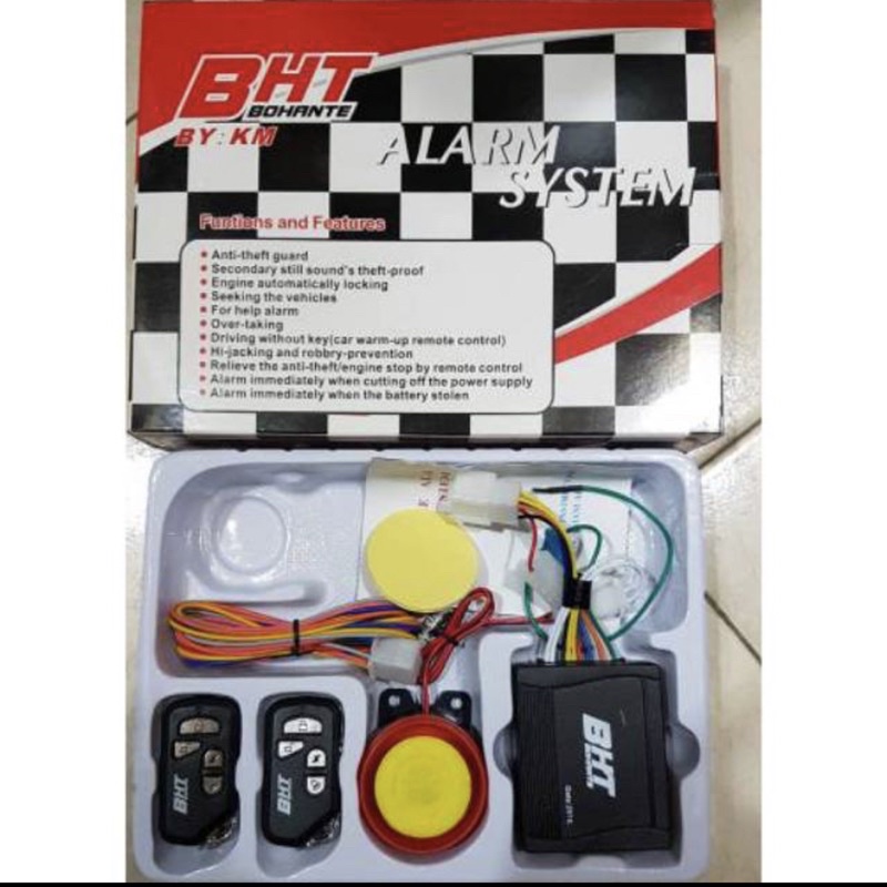 Jual Alarm System Motor BHT Model Baru Fitur Lengkap Dengan Cara Pasang