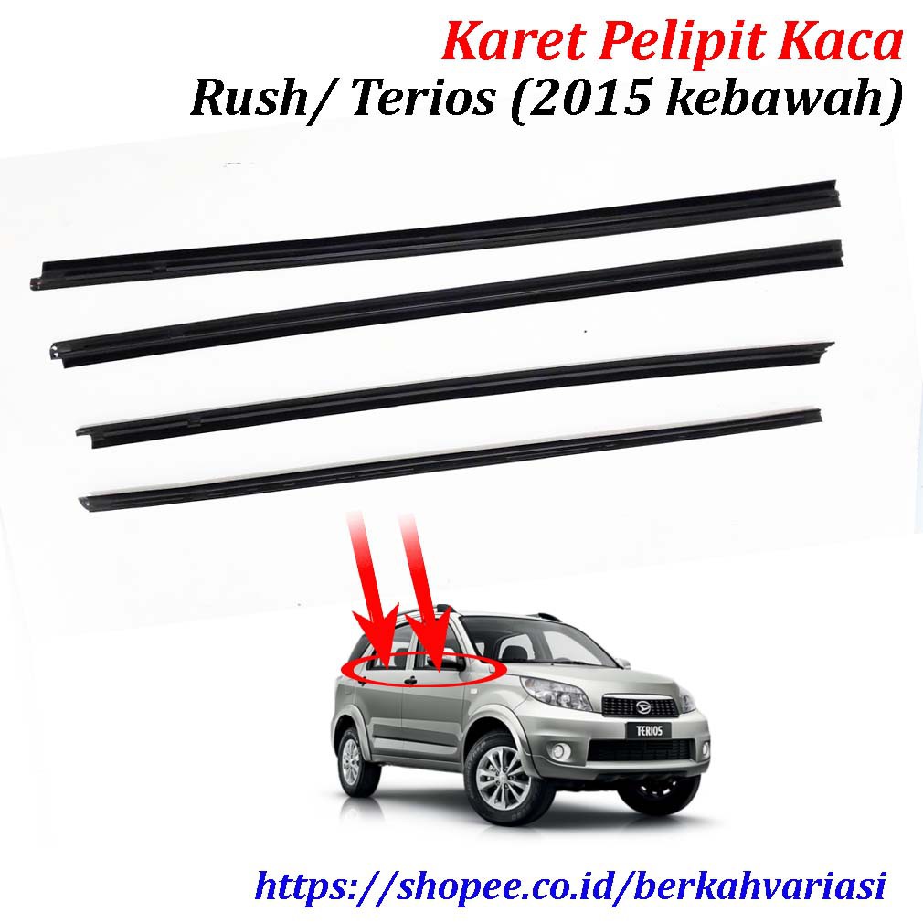 Jual Karet Pelipit Kaca Luar Toyota Rush Daihatsu Terios Shopee Indonesia