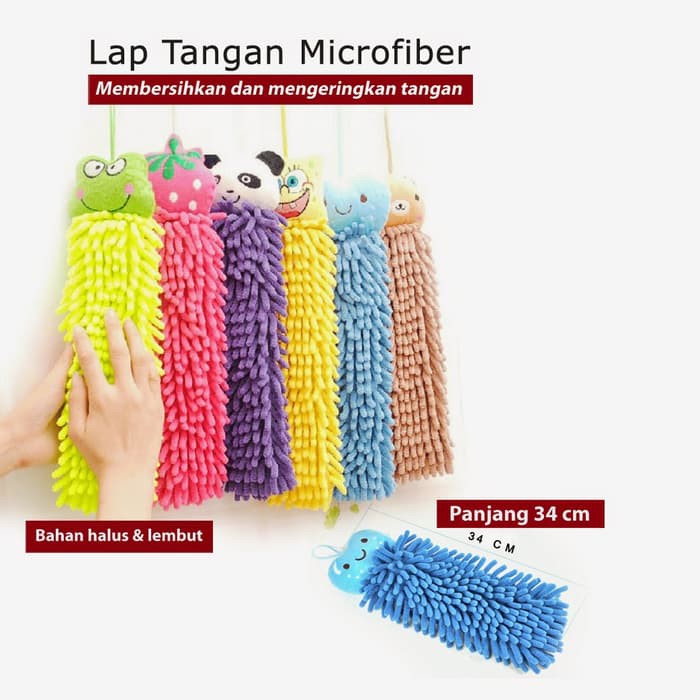 Jual Jual Lap Tangan Microfiber Kain Lab Penyeka Pembersih Hand Towel