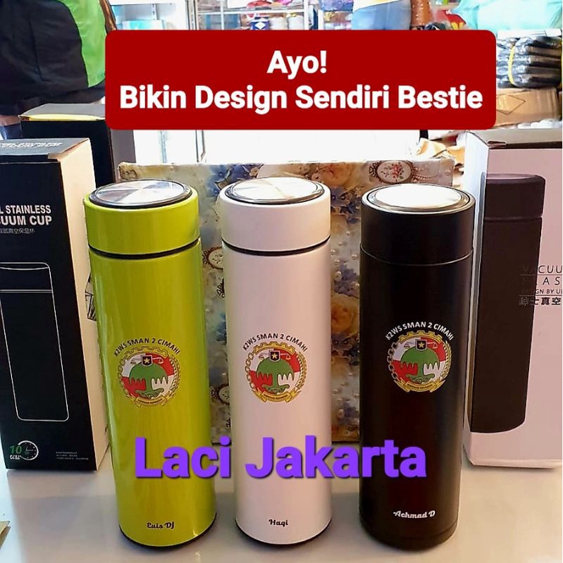 Jual Tumbler Custom Sablon Laser Grafir Laser Uv Kualitas Premium