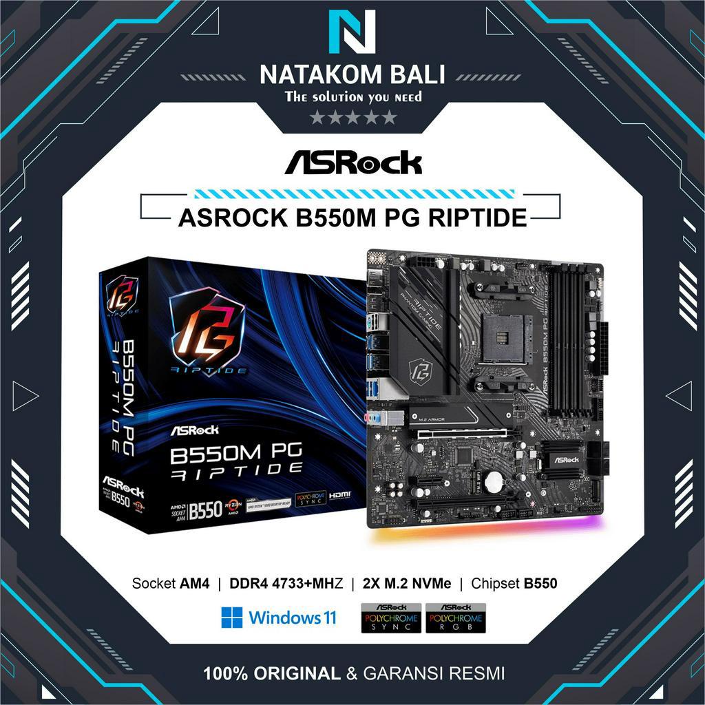 Jual MOTHERBOARD ASROCK B550M PG RIPTIDE Shopee Indonesia