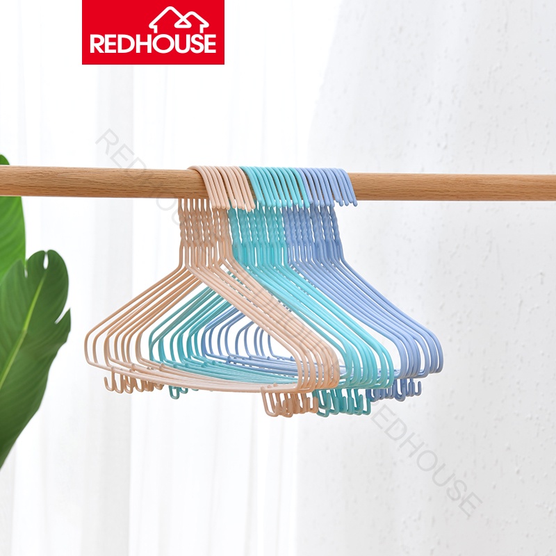 Jual Red House Gantungan Baju Hanger Kawat Lapis Plastik Isi Pcs