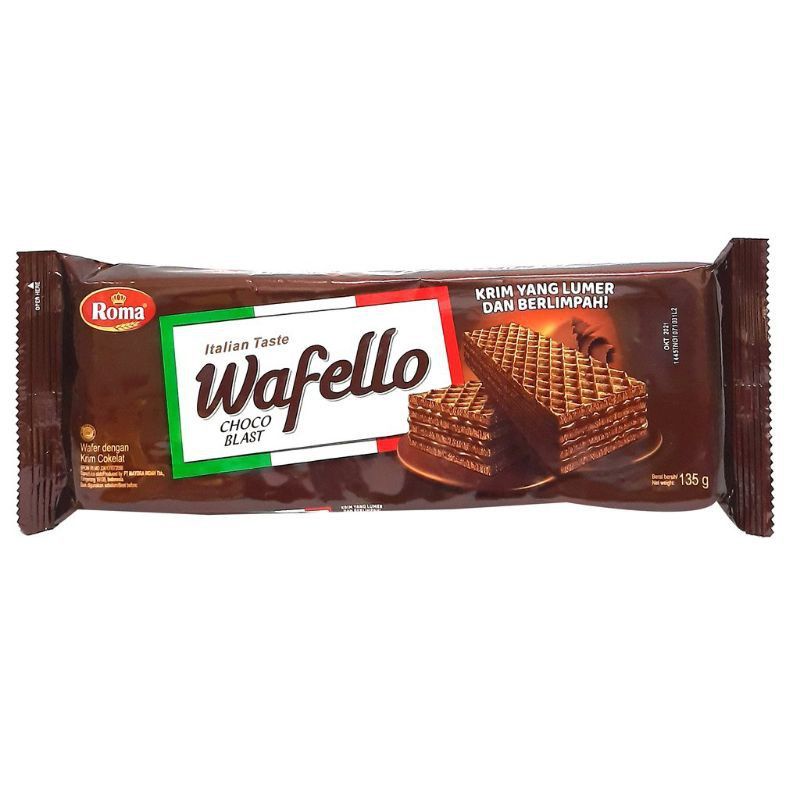 Jual ROMA WAFELLO WAFER ALL VARIAN 130 Gram Shopee Indonesia