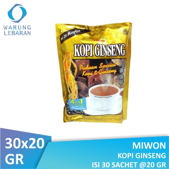 Jual Miwon Kopi Ginseng 20gr Isi 30 Sachet Shopee Indonesia