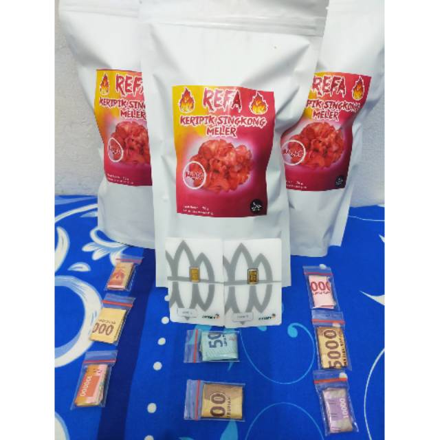 Jual REFA SNACK ISI 3 SNACK BERHADIAH UANG DAN EMAS SNACK ZAMAN NOW