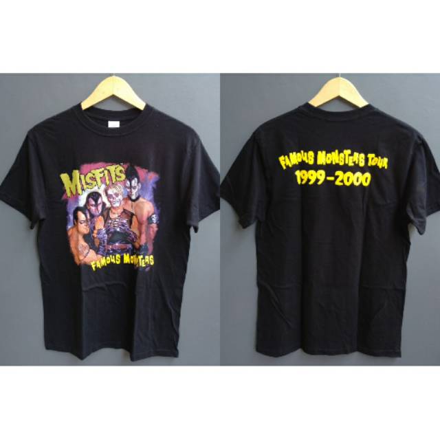 Jual Kaos Musik Band Punk Misfits Famous Monsters Premium Shopee