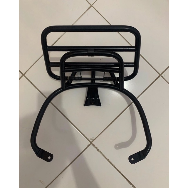 Jual Rear Back Rack Behel Backrack Ori Original Black Vespa Sprint