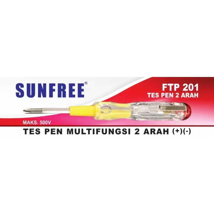 Jual Obeng Tespen Listrik Terbaik Bolak Balik Sunfree Tes Pen Plus