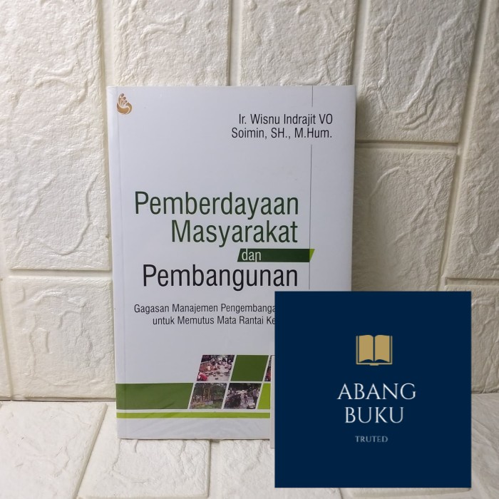 Jual Buku Ori Pemberdayaan Masyarakat Dan Pembangunan Ir Wisnu